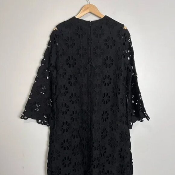 TUCKERNUCK Noir Eyelet Hutton Dress Black Size Medium NWT - Picture 7 of 8
